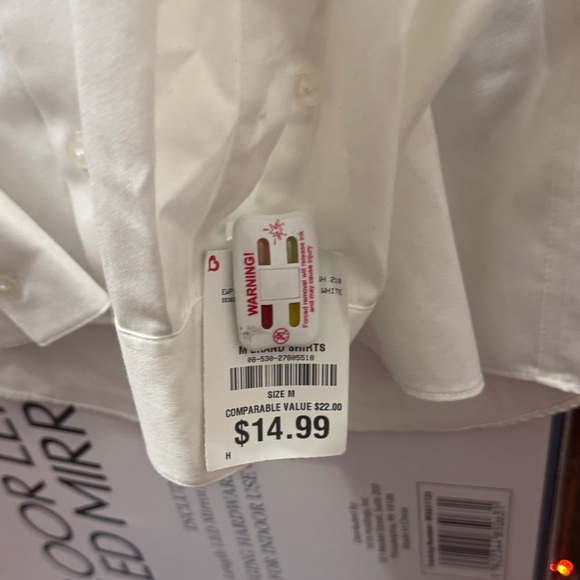 Calvin Klein Cream Non-Iron Shirt - Picture 5 of 5